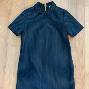 Topshop short sleeve striped dress